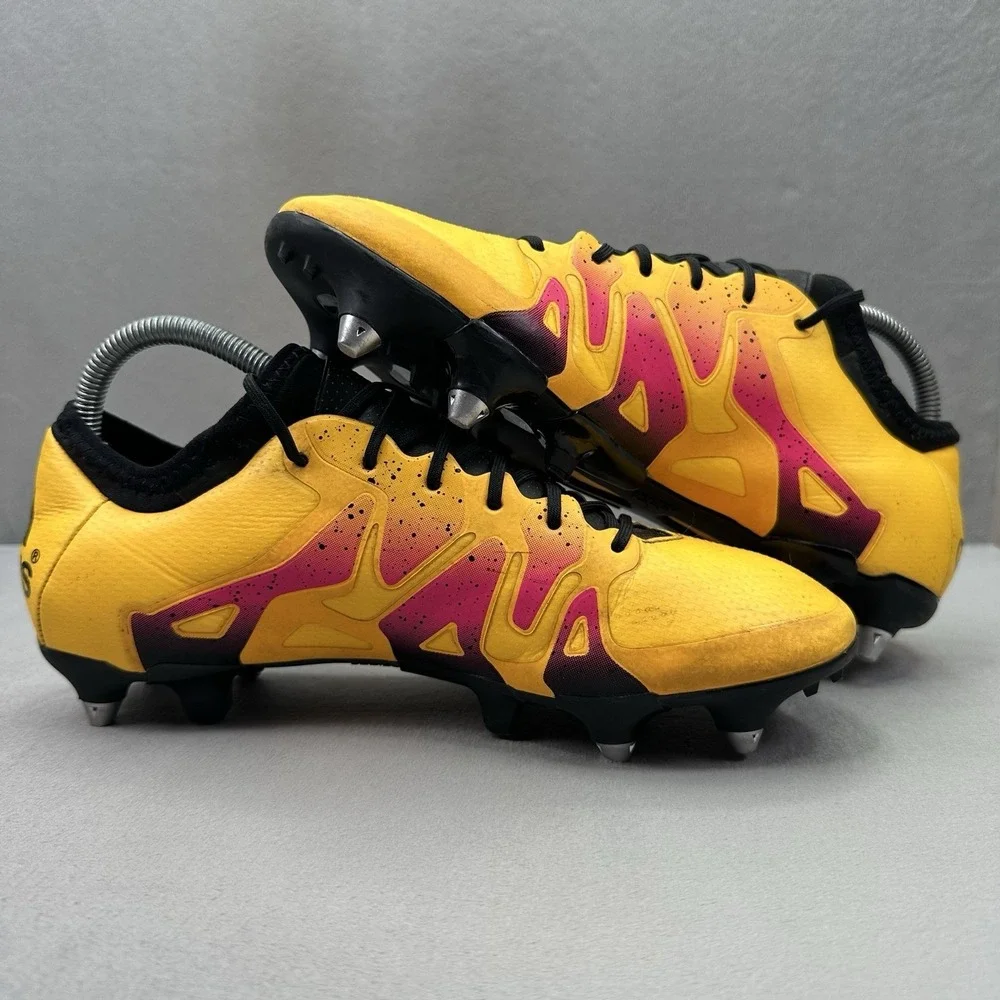 adidas X 15.1 SG Mens Size 8 Soccer Cleats Solar Gold / Core Black Soft Ground